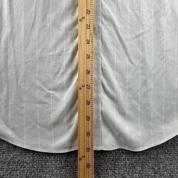 Brooks Brothers Cotton Striped Regent Blue Stretch Spandex 16 34 Non-Iron Button - Picture 4 of 13